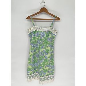 Lilly Pulitzer White Label Rare‎ Print and Design Pencil Dress Size 0